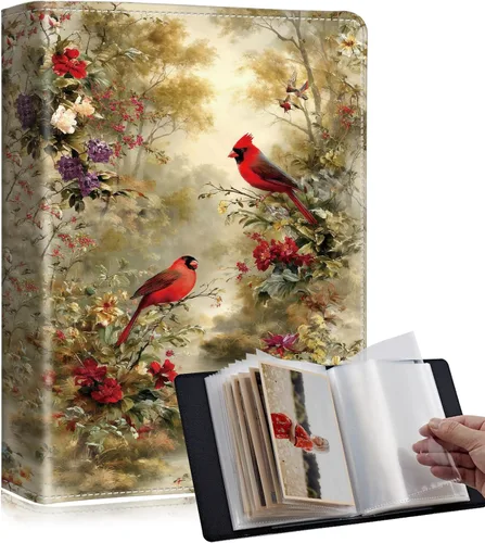 Miniatura 75 de Lindos álbumes de fotos de 4x6 pulgadas con 60 bolsillos y capacidad para 120 fotos con fuerte banda elástica, libres de ácido, a prueba de humedad