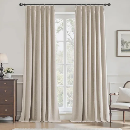 Miniatura 11 de UHITECH Cortinas opacas cortas de 35 pulgadas de largo, plisadas, opacas, para ventanas pequeñas, con aislamiento térmico, cortinas reductoras