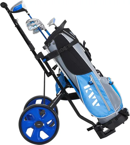 Miniatura 2 de KVV Carrito de golf junior de 2 ruedas para 3-10 años de edad, soporte superior ajustable