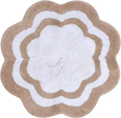 Miniatura 16 de Sherry Kline Alfombra de baño con diseño de pétalos, absorbente de agua, hecha a mano, lavable a máquina, tapete de baño para decoración, tapete