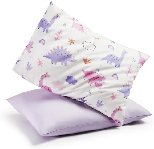 Miniatura 9 de TILLYOU Paquete de 2 fundas de almohada para niños pequeños con cierre de sobre, microfibra suave y sedosa de 13 x 18 pulgadas, fundas de almohada