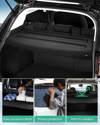 Miniatura 4 de Powerty Cubreobjetos para Honda HR-V 2016-2022, Funda retráctil para maletero con protección contra la lluvia para accesorios HRV 2016-2022
