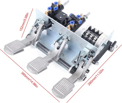 Miniatura 2 de Máquina cambiadora de neumáticos, válvula de control de aire para automóvil, válvula de pedal de pie, válvula neumática de aire de 3 pedales + pieza