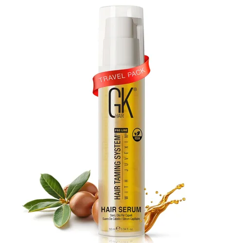 Miniatura 12 de GK HAIR Aceite para cabello encrespado, antiencrespamiento, aceite ligero perfecto para queratina, puntas rizadas, secas y dañadas, sin parabenos