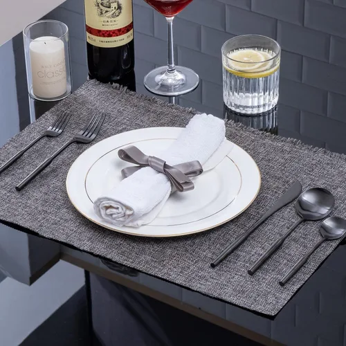 Miniatura 6 de Juego de cubiertos mate para comer, juego de cubiertos de acero inoxidable de 20 piezas, juego de utensilios de cocina para 4, cubiertos duraderos