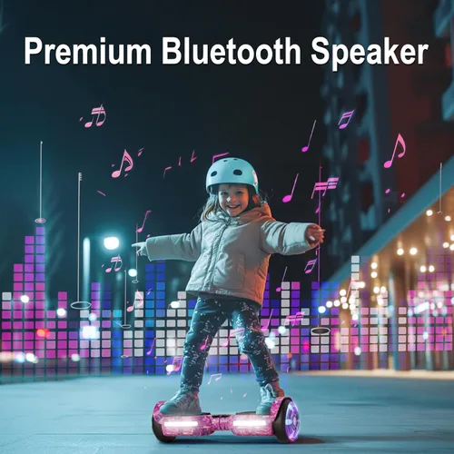 Miniatura 2 de Scooter, luces LED Bluetooth y Corlorful, potencia de rango de 7.5 mph y millas por motor dual de 250 W, regalos para niños y adultos, niñas y niños