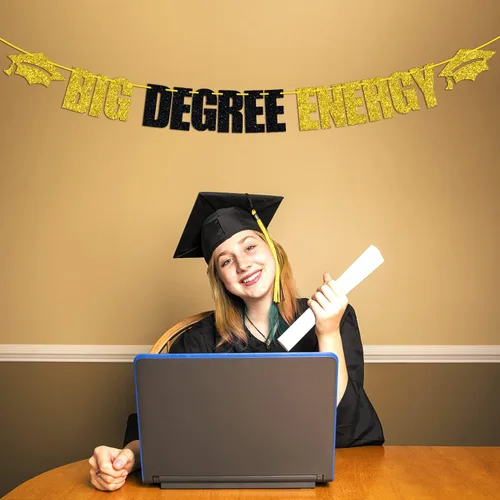 Miniatura 5 de Cartel de energía de gran grado, clase de 2026/felicitaciones, licenciatura/maestría, doctorado, suministros de decoración de fiesta de graduación