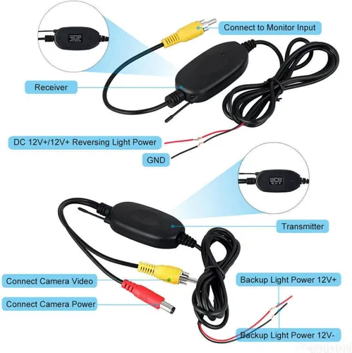 Miniatura 8 de Car Reverse Camera 7" Rear View Monitor Mirror Wireless Reverse Backup Camera Kit Replacement for Car Truck Van Car Rear Camera(Wireless Wireless Kit