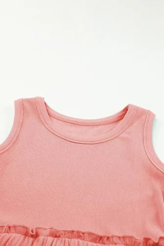 Miniatura 8 de blibean Vestido sin mangas Sumer para niñas de color sólido, tallas 4-13 años