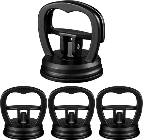 Tallew Extractor de abolladuras de coche de succión de 4 piezas, potente herramienta de reparación de abolladuras con ventosa automática para espejo