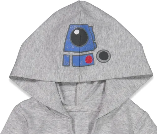 Miniatura 9 de STAR WARS Chewbacca R2-D2 Darth Vader - Paquete de 3 mamelucos para bebé recién nacido a bebé