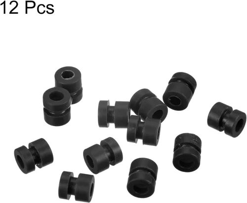 Miniatura 3 de MECCANIXITY RC Bolas de Goma Anti Vibración para Controlador de Vuelo RC F4 F7 M3x6.6mm (Negro), Paquete de 12