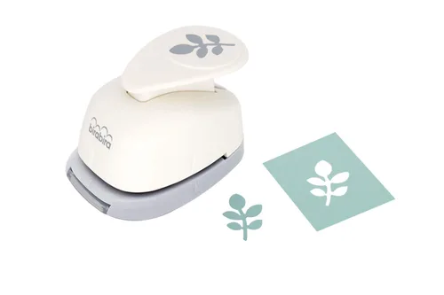 Bira Craft Perforadora de Manualidades con Acción de Palanca en Forma de Hoja de 1 pulgada para Manualidades de Papel y Álbumes de Recortes