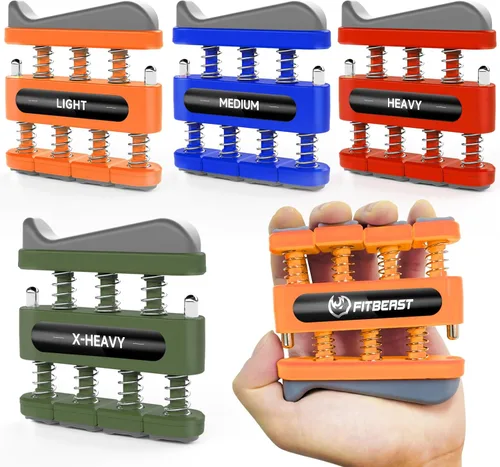 Miniatura 8 de FitBeast Fortalecedor de Dedos, Ejercicio de Dedos, Ejercicio de Mano para Mejorar la Destreza y Fuerza en Dedos, Manos, Antebrazos – Entrenador
