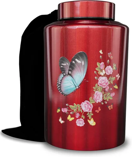 Miniatura 10 de Urnas de cremación pequeñas de hasta 60 libras para parte de cenizas adultas masculinas y femeninas, mini urna decorativa conmemorativa de recuerdo