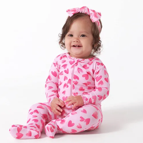 Miniatura 2 de Gerber Baby Girls Toddler Buttery-Soft Snug Fit Footed Pajamas with Viscose Made with Eucalyptus