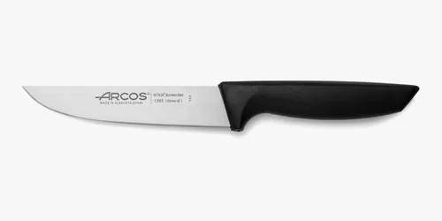 Miniatura 13 de Arcos Juego de 2 cuchillos para tallar jamón y sacapuntas de silla en acero inoxidable con mango ergonómico de polipropileno. Serie Niza. Color Negro