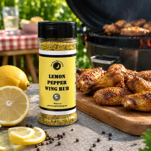 Miniatura 7 de Premium Condimento de alitas de pollo con limón y pimienta Polvo seco Agitador grande Sin calorías Sin grasa Sin grasa saturada Sin