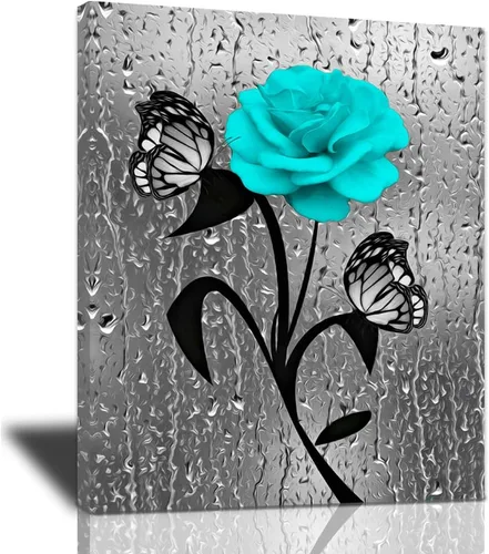 Miniatura 29 de Bulldog Leather Works Lienzo decorativo abstracto de colibrí y girasol, con citas inspiradoras, póster de flores de granja, decoración moderna