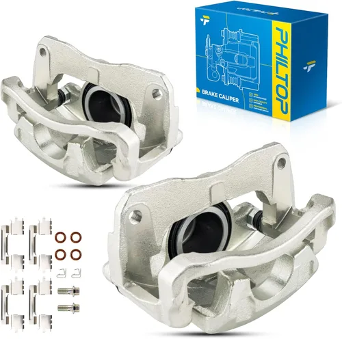 Miniatura 46 de PHILTOP Conjunto de Pinza de Freno de Disco Delantero Compatible con Jeep Wrangler 1990-2006, Jeep Cherokee 1990-2001, Grand Cherokee 1993-1998