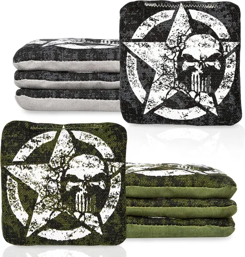 Miniatura 21 de Play Platoon Tournament Series Bolsas de Cornhole - Bolsas de Estilo Profesional de Doble Cara con Lado Resbaladizo y Pegajoso - Juego de 8