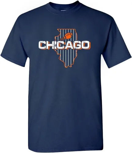 Miniatura 32 de Xtreme Apparrel Camiseta para hombre Team Field Map para aficionados al fútbol Dallas - Camisa azul marino