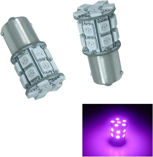 Miniatura 22 de PA 2 bombillas LED azules 13SMD 1156 para señal de giro, marcador lateral, respaldo de parada, luz trasera