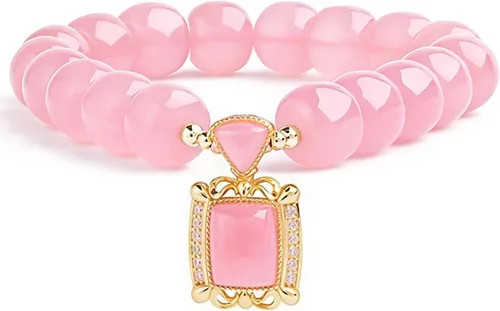 Miniatura 14 de Pulsera de la suerte para mujeres y hombres, juego de pulseras coloridas de cuentas de ágata retro, energía positiva, protección y buena fortuna