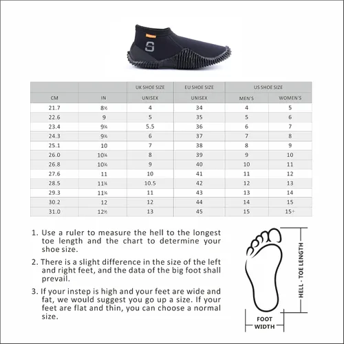 Miniatura 7 de Botas de buceo de neopreno de 0.118 in con suela de goma antideslizante para buceo, esnórquel, kayak, wakeboard, deportes de playa, 1 par