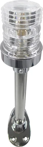 Miniatura 2 de Pactrade Marine Bombilla ligera 12VDC de la base BA15D de la tubería CPB del acero inoxidable de la popa a prueba de salpicaduras
