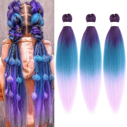 Miniatura 71 de Extensiones de cabello para trenzar preestiradas, color negro, 12 pulgadas, 8 paquetes de cabello natural para trenzar, fácil trenza, ajuste de agua