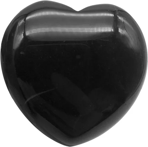 Fekuar Piedra de palma de bolsillo de obsidiana negra, cristal curativo, romántico, amor, energía, preocupación, equilibrio de chakras, meditación