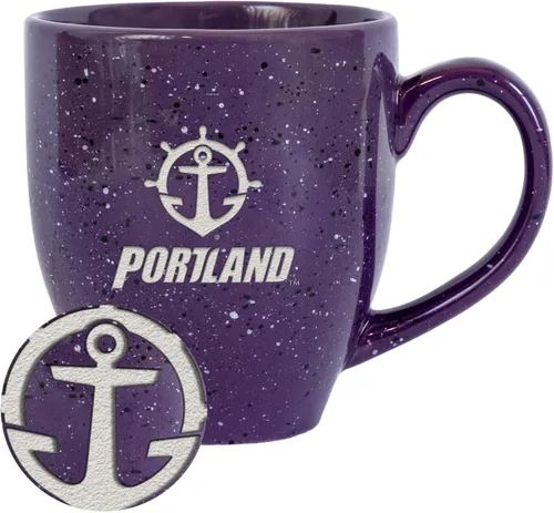 Miniatura 357 de Rico Industries NCAA Virginia Tech Hokies Maroon - Taza de café de cerámica grabada con láser, color del equipo, 16 onzas