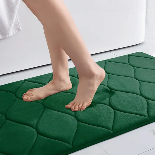 Miniatura 18 de Colorxy - Alfombra de baño de espuma viscoelástica, ultrasuave y antideslizante, absorbe el agua, lavable a máquina, tapete para suelos de ducha