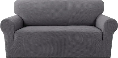 Miniatura 40 de MeilleMaison Funda elástica para silla reclinable, funda para sofá de 1 pieza con parte inferior elástica, lavable, protector de muebles Negro