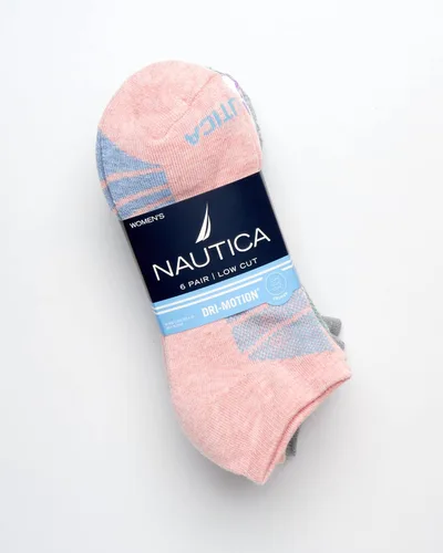 Miniatura 2 de Nautica Calcetines para mujer - Calcetines de corte bajo con cojín atlético paquete de 6