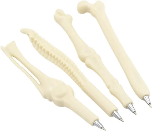 Miniatura 4 de Creativa novedad MagicW, Pluma con forma de hueso, pluma dedo pluma enfermera/doctor papelería para estudiante de regalo., 5 piezas 5pzas
