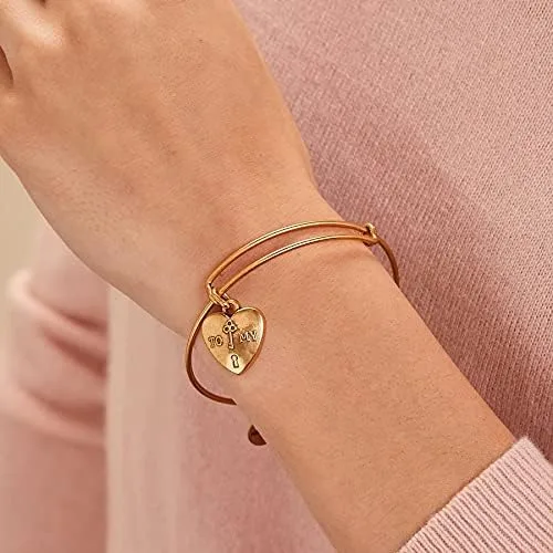 Miniatura 3 de Alex and Ani Connections - Pulsera expandible para mujer, con símbolos de amor, acabado rafaeliano, 2 a 3.5 pulgadas
