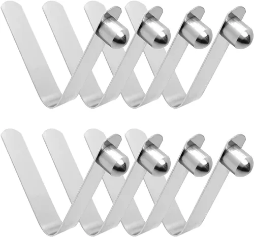 8 clips de resorte de remo para kayak, clip de botón de resorte de acero inoxidable, clips de pasador de bloqueo de tubo para kayak, remo de