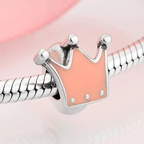 Miniatura 3 de FAEFASH Colgante espaciador de goma con dije de plata de ley 925 con clip para pulseras estilo Pandora, Metal, plateado