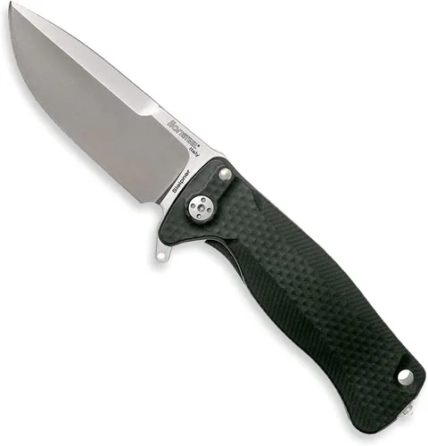 Miniatura 2 de Lion Steel SR22A Sleipner - Cuchillo de bolsillo plegable con bloqueo de marco, mango de aluminio mecanizado, sistema de rodamiento de bolas IKBS