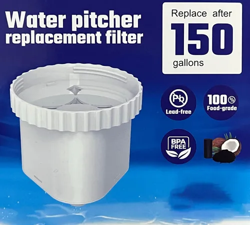 Miniatura 7 de Nispira Filtro de repuesto para jarra de agua para dispensador Epic Pure, Seychelle, Aquagear Elimina cloro, plomo, olor y más 150 galones 1