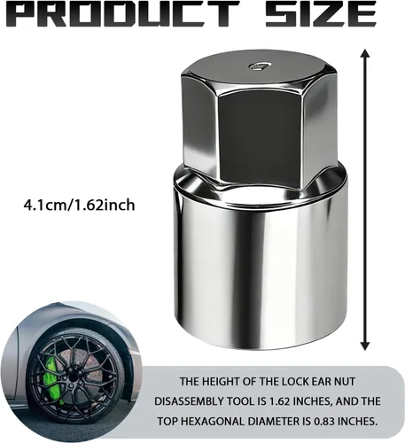 Miniatura 2 de Herramienta de extracción de tuerca de bloqueo de rueda para Toyota Lexus Tacoma Senna, llave de enchufe de tuercas de seguridad, antirrobo en D