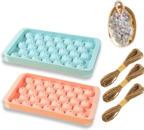 Kit de fabricación de jabón de bricolaje, moldes de jabón de uva, exquisito molde de jabones para regalo (sin jabón)