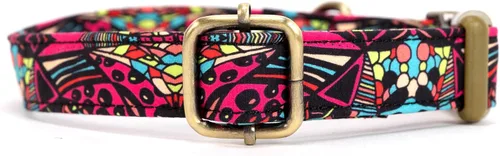 Miniatura 4 de Collar de perro personalizado con nombre y número de teléfono grabado, collar ajustable personalizado para cachorros, collar de algodón orgánico