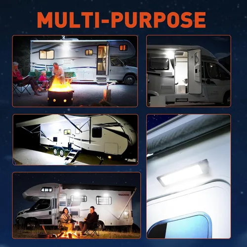 Miniatura 7 de Luz LED para porche exterior de casa rodante, impermeable, 10-30 V CC, baja corriente, accesorio de iluminación de 13 pulgadas, 90 W, 2800 lúmenes