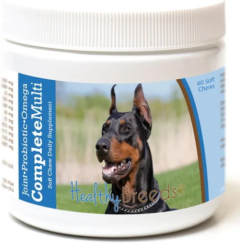 Miniatura 342 de Healthy Breeds Pug todo en uno multivitamínico suave masticable 60
