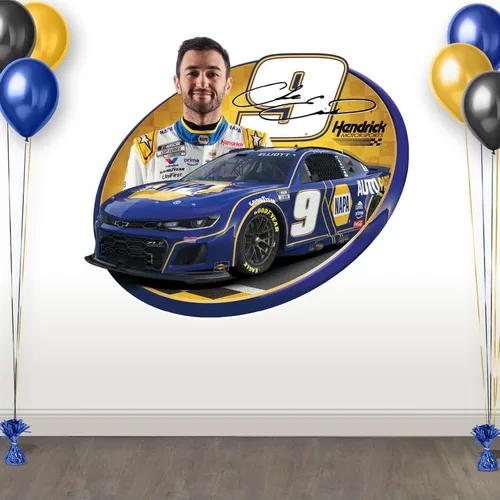 Miniatura 8 de Prime Party Joey Logano NASCAR - Juego de calcomanías de pared Gráficos grandes extraíbles de 32 pulgadas Equipo oficial Penske #22 Car 2X