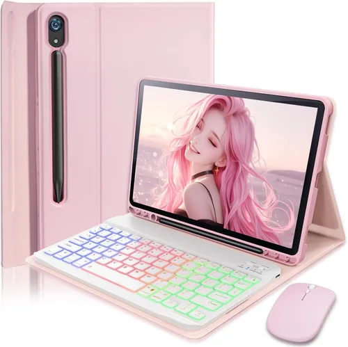 Miniatura 11 de Funda para teclado para Samsung Galaxy Tab S10 Lite / S10 FE / S9 FE / S9 / S8 10.9-11 pulgadas Cubierta - Teclado magnético desmontable