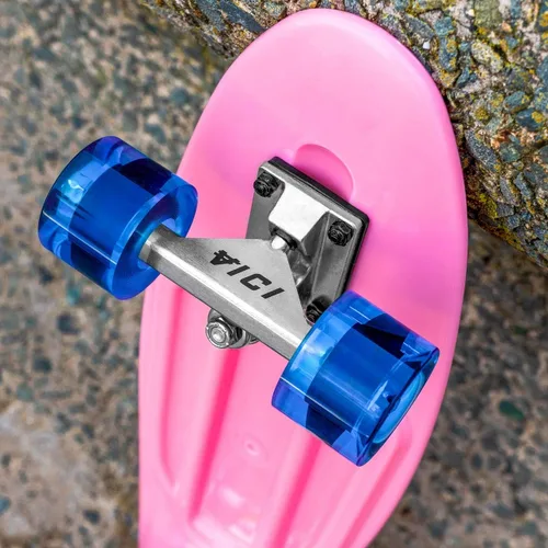 Miniatura 3 de VICI - Patinetas Cruiser de 27 pulgadas, color rosa y azul vibrante, monopatín fuerte y ligero, perfecto para niños, adolescentes y adultos, opción